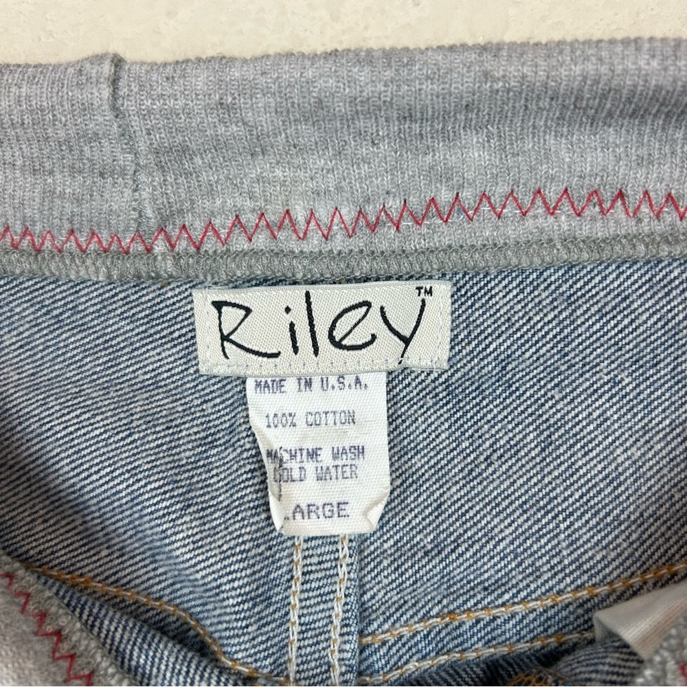 Riley Custom Patchwork Medium Wash Straight Leg H… - image 4